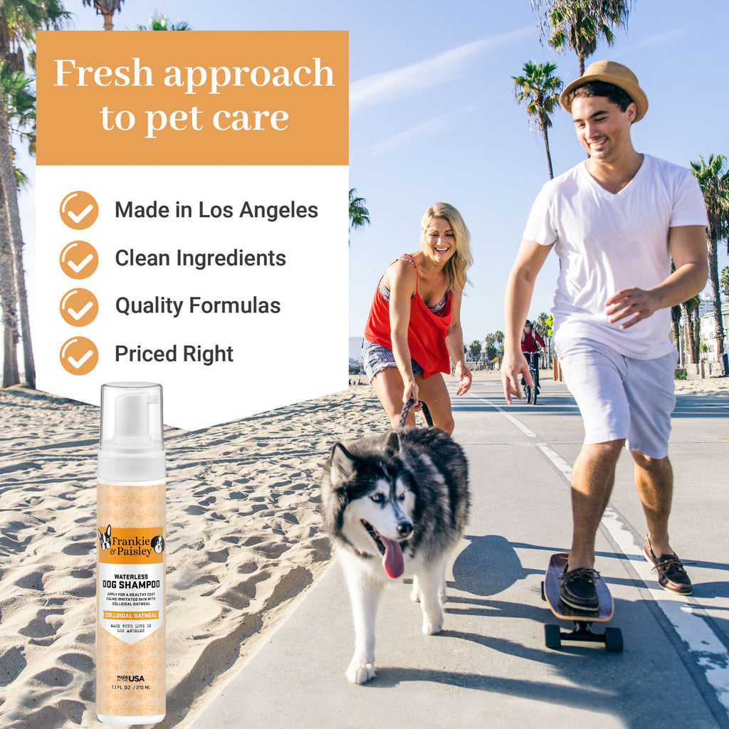 Waterless Foaming Dog Shampoo with Colloidal Oatmeal - 7.1oz