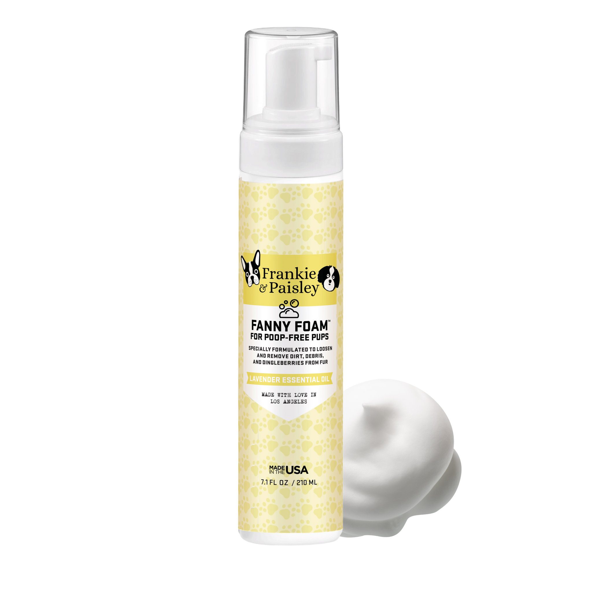 Fanny Foam™ Doggy Dingleberry Remover and Muddy Paw Treatment for