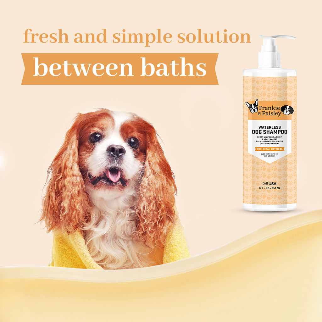 Waterless Dog Shampoo - Colloidal Oatmeal - 7.1oz - Frankie & Paisley Pet Products