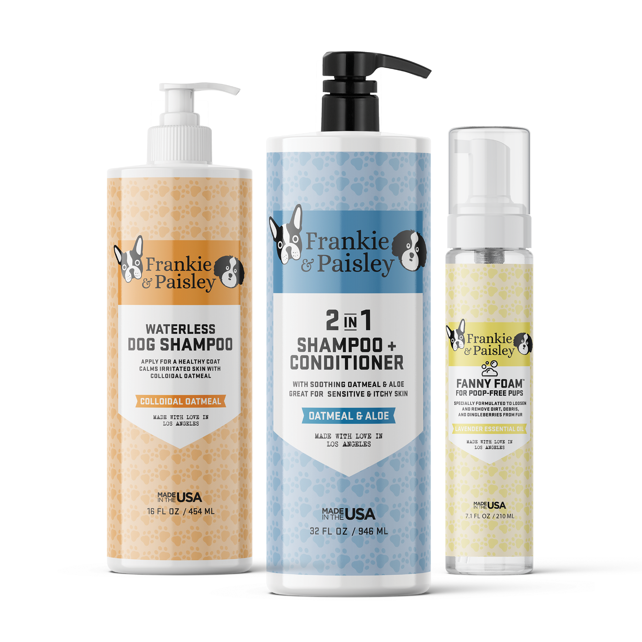 Shaggy Dog Bath Bundle - 2in1 Shampoo + Fanny Foam™ + Waterless